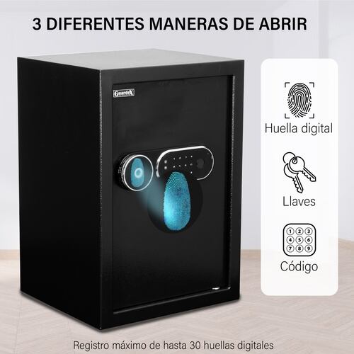 Caja Fuerte Digital Biométrico Vertical Color Negro