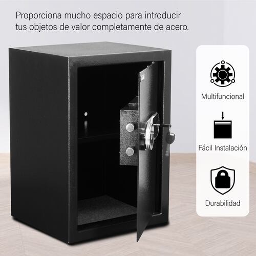 Caja Fuerte Digital Biométrico Vertical Color Negro