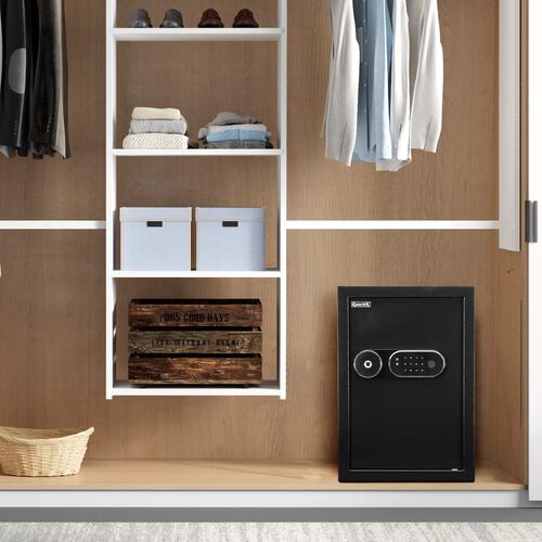 Caja Fuerte Digital Biométrico Vertical Color Negro