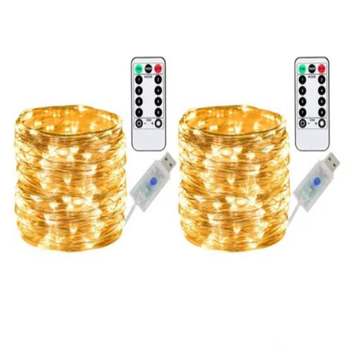 Serie Luces 20 Metros 200 Led Decorativas 2 piezas