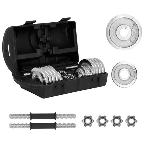 Set De Mancuernas C/ discos 15 kg BS-15-NE Color Negro