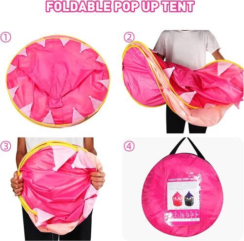 Casita de juegos Carpa Castillo de Princesa para Pequeñas Reinas