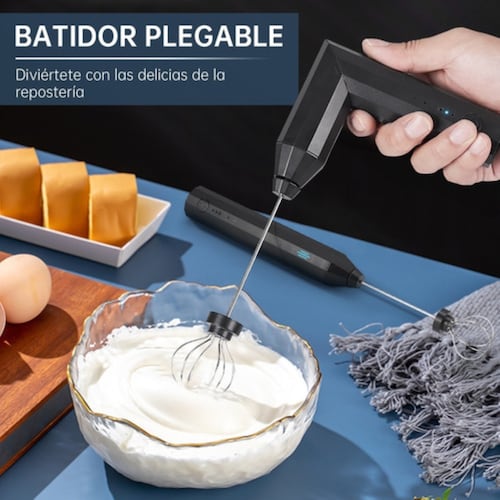 Batidor Eléctrico De Globo Para Leche Y Café, 3 Velocidades