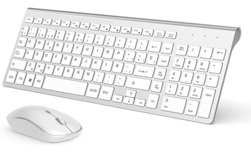 Juego De Teclado Y Ratón Inalámbricos Blanco