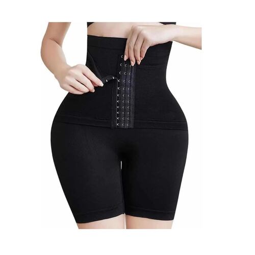 Panty Faja Short Reductora Moldeadora Doble Compresión Negro 4XL