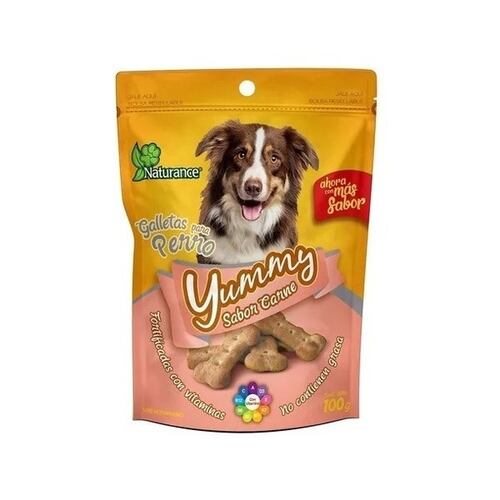 Yummy Galletas Sabor Carne Perro 100grs Naturance