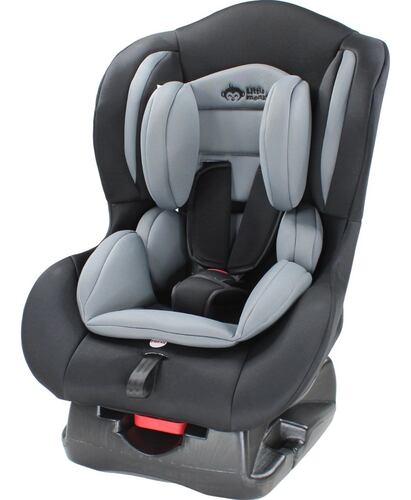 Autoasiento Gris Bebe 3 Posiciones Arnes 5 Puntos Seguridad