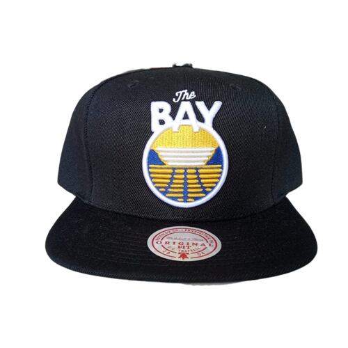 Gorra Mitchell & Ness snapback The Bay Warriors negro JS19078