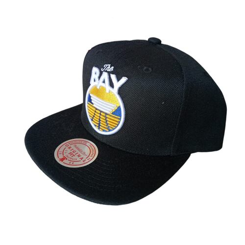 Gorra Mitchell & Ness snapback The Bay Warriors negro JS19078