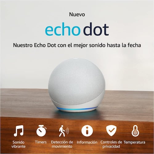 Bocina Inteligente con Alexa Echo Dot 5ta Generación Blanco