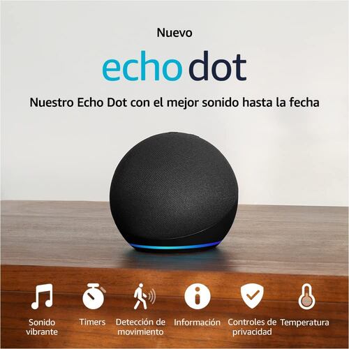 Bocina Inteligente con Alexa Echo Dot 5ta Generación Negro