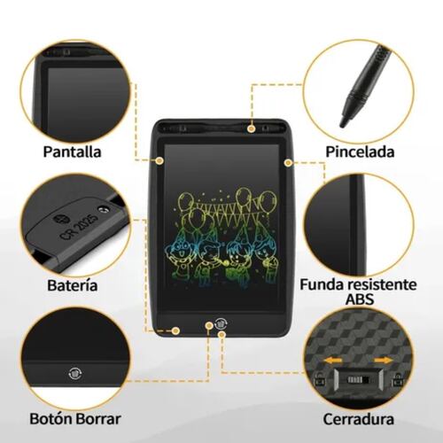 Lcd 8.5 Pizarron Tipo Tableta Para Dibujar Escribir Lápiz Infantil