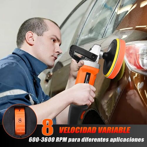 Pulidora Para Autos Pulido Lijado Prof.7 180mm 1400w