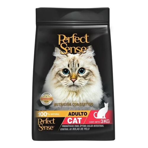 3 Kg Alimento Croquetas Gato Raza Adulta Perfect Sense.