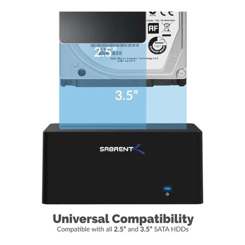 Docking Station Estación Acoplamiento SABRANT USB C 3.1 a HDD & SSD