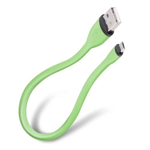 Cable Ultra Flexible Usb Verde Micro Usb Steren Usb-495.