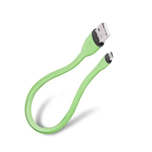 Cable Ultra Flexible Usb Verde Micro Usb Steren Usb-495.