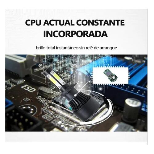 Kit De Faros Delanteros De 4 Lados Led Rayo Bajo Conector H7