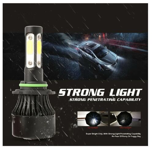 Kit De Faros Delanteros De 4 Lados Led Rayo Bajo Conector H7