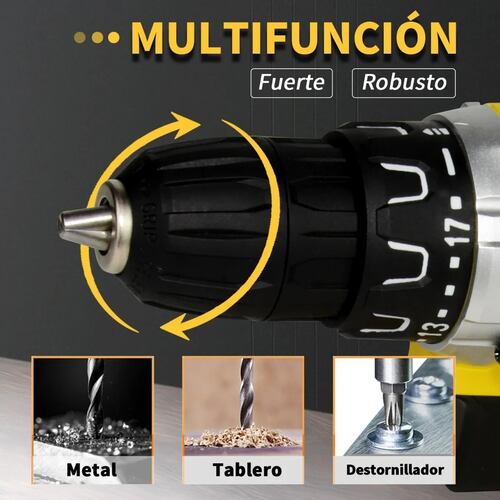 Taladro Inalámbrico Atornillador Electrico 21v 2 Baterías