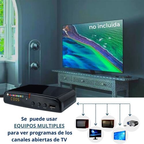 Convertidor 03 Decodificador Digital Señal Analoga Hd 