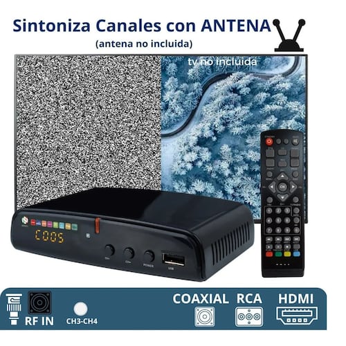 Convertidor 03 Decodificador Digital Señal Analoga Hd 