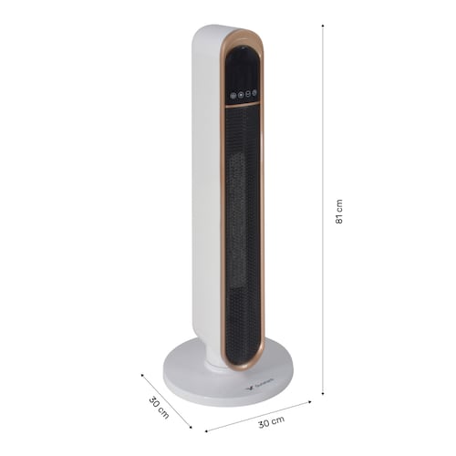 Ventilador Enfriador Calefactor Electrico 2 en 1 Ceramico De Torre 1500w Control Remoto