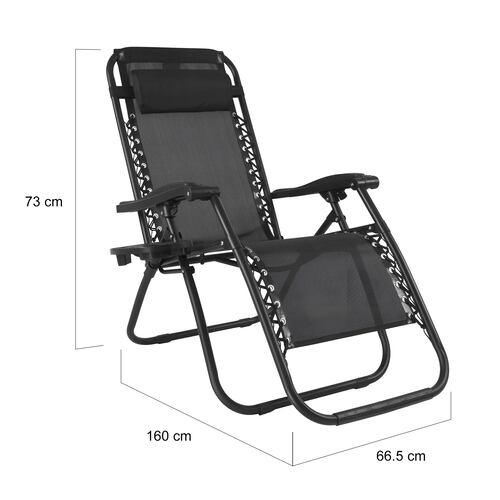 Camastro Silla Plegable Gravedad 0 Jardin Alberca Playa 2pzs