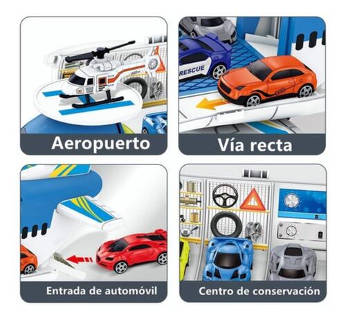 Juguetes De Avión Para Niños, 10 En 1 Juguetes De Coche  Azul
