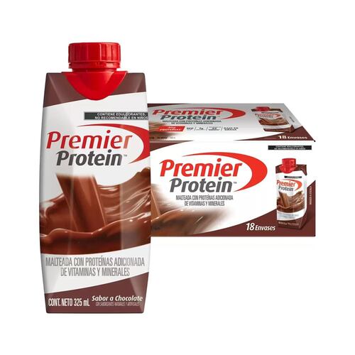 Malteada Sabor Chocolate Premier Protein 18 Pz De 325 Ml.
