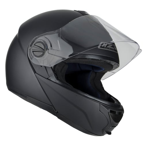 Casco Moto Abatible NZI FLIPPY certificado ECE Negro Mate.