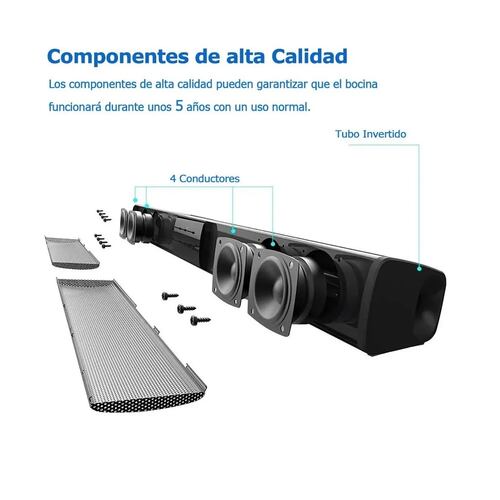 Barra De Sonido Bocina Bluetooth Recargable