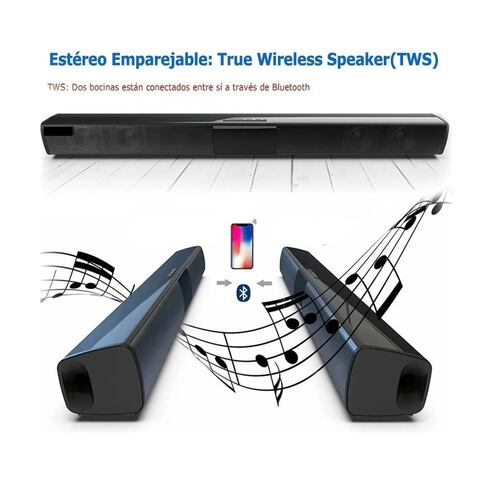 Barra De Sonido Bocina Bluetooth Recargable