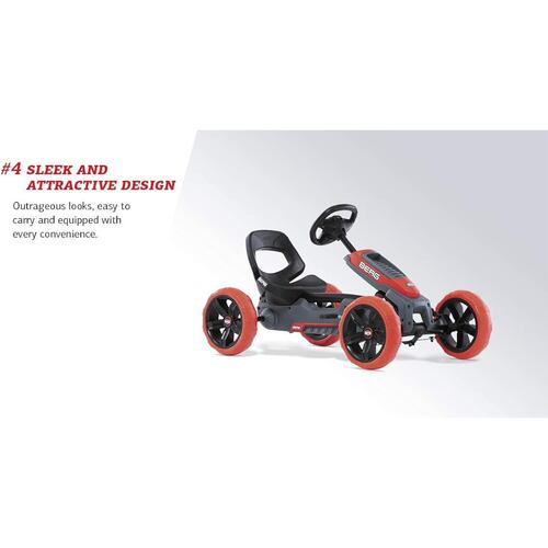 Go Kart carrito montable pedales Berg Toys Reppy Rebel Rojo