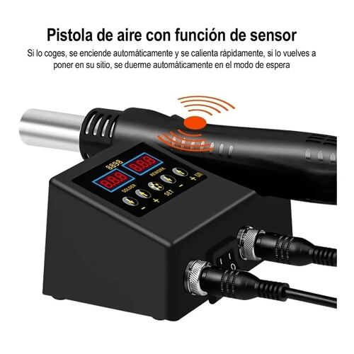 Estación De Cautín Tipo Lápiz Pistola De Calor 2 En 1 600w