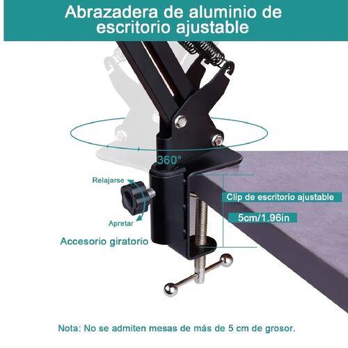 Soporte Brazo Microfono Condensador Para Estudio Grabación