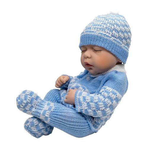 Muñeco Bebe Prematuro Dormido 35 Cm Juguete Cursos Enfermería Cuidados