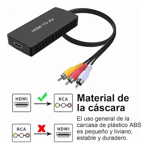 Hdmi Convertidor De Rca, Hdmi Av Compuesto Un Vídeo Adapt