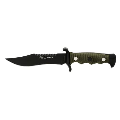 Cuchillo Miguel Nieto modelo Combate 3001 hoja lisa con sierra con Mango ABS y zamak