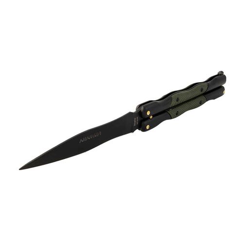 Navaja Miguel Nieto modelo Ninhja 324-N con mango de cromo duro negro