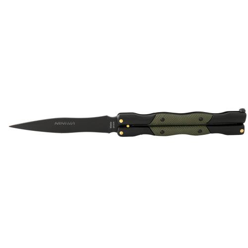 Navaja Miguel Nieto modelo Ninhja 324-N con mango de cromo duro negro