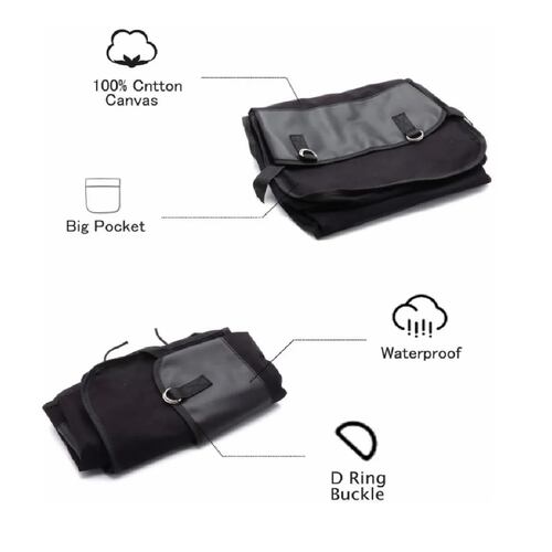 Alforjas De Viaje Universal Para Motocicleta O Scooter Negro