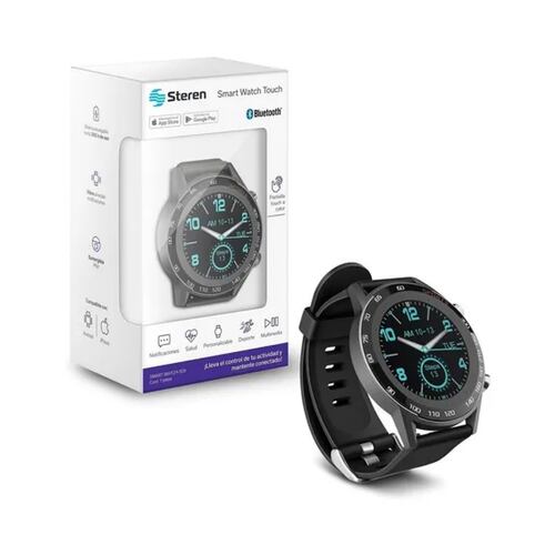 Reloj Inteligente Smartwatch Bluetooth Touch Steren Oximetro Color De La Caja Gris.