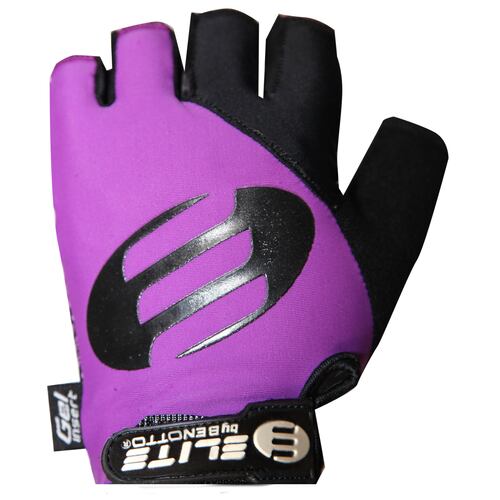 Guantes Extra Grandes P/ Ciclismo Corto Ms-2017-3 Gel Insert Morado Elite by Benotto