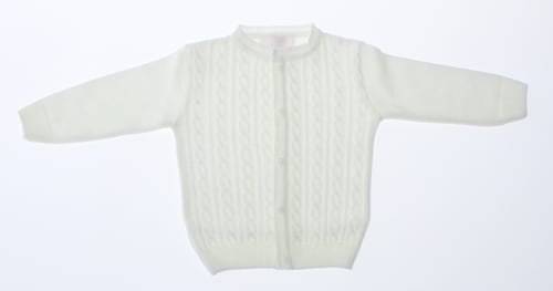 Sueter Niña Tejido Blanco 3068 1 a 8 Años.