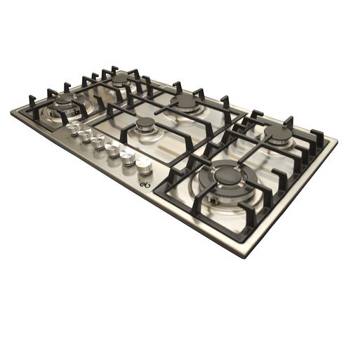 Parrilla A Gas Empotrable Eb 6 Quemadores Acero Eb-483a
