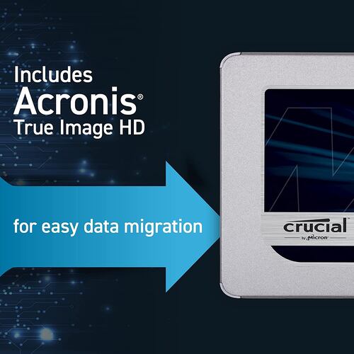 Disco Duro Interno Crucial CT4000MX500SSD1 4TB 2.5" MX500.