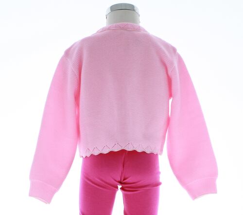 Sueter Niña Bolero Tejido Rosa 3086 1 a 14 Años.