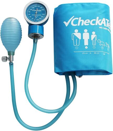 Baumanómetro Azul Cielo Aneroide Popular Nylon Lectura Checkatek