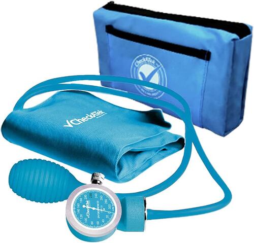 Baumanómetro Azul Cielo Aneroide Popular Nylon Lectura Checkatek